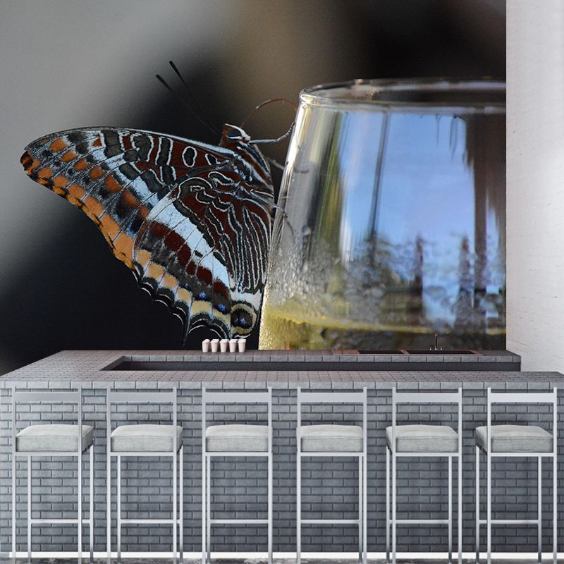 Wine Mural Moisture Resistant Contemporary Photography Wall Art for Bar Shop