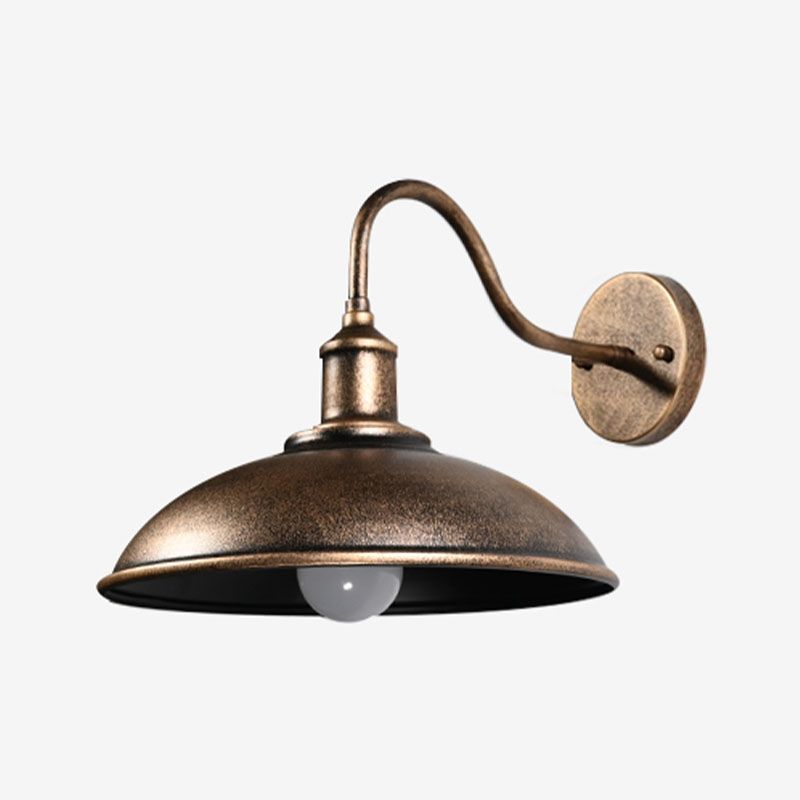 Antike Scheunen Schatten Wandleuchte, Metall 1-Licht-Leuchtenleuchte