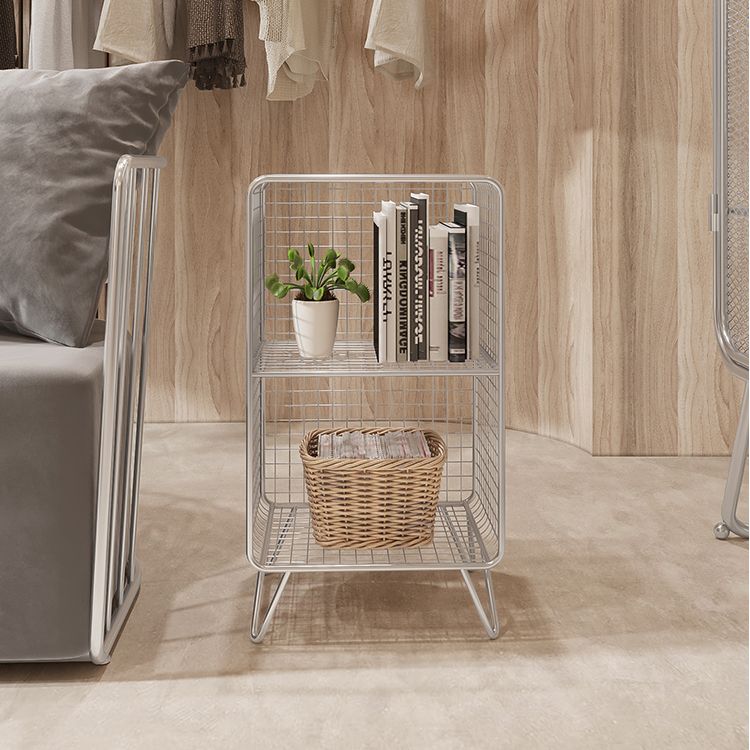 Glam Style Metal Bookshelf Standard Closed Back Shelf Bookcase for Home