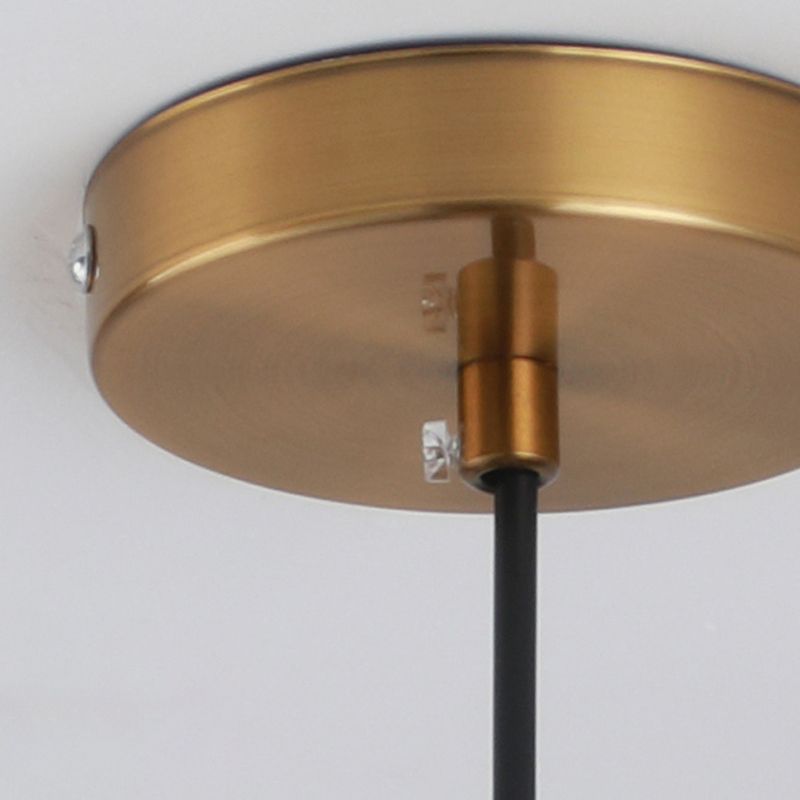 Nordic Minimalism Little Bear Lines Frame Hanging Light with White Glass Ball Shade Mini Pendant Fixtures for Bedside