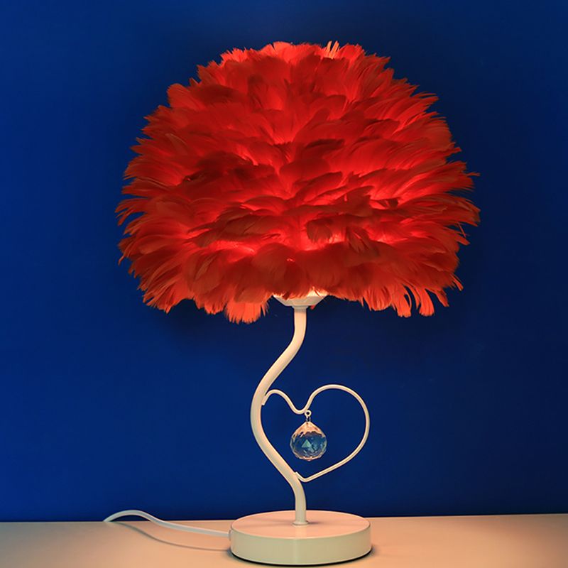 Aprikose/Blau/Orange Dome Nachttisch Licht modern
