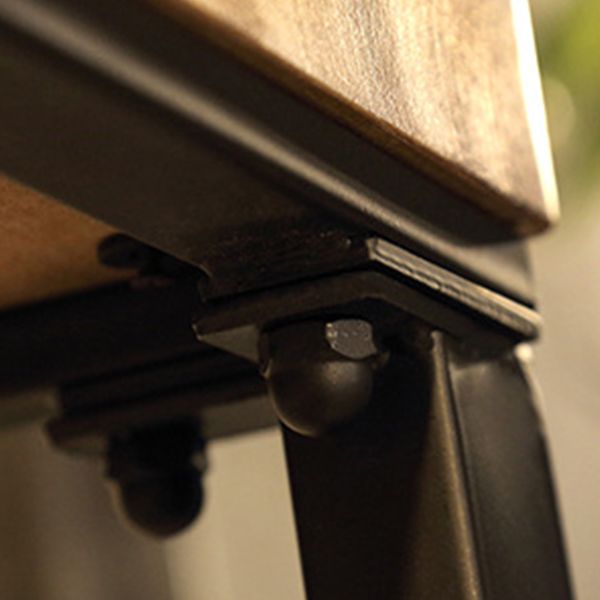 Industrial 1/5/9 Pieces Bar Table Set Rectangle Wood Counter Table with Stools for Cafe