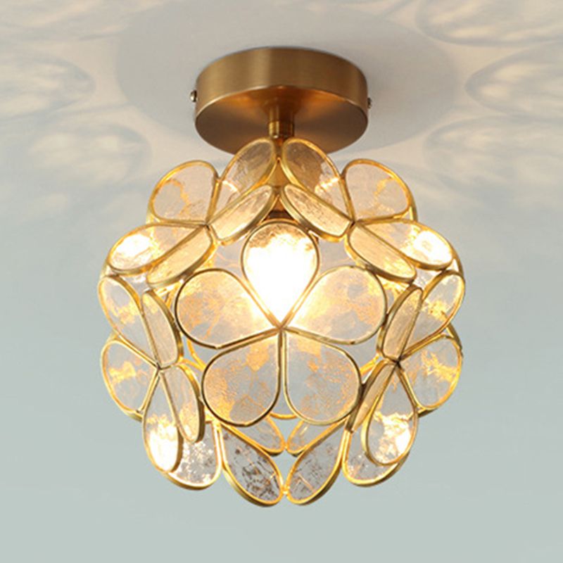 Creative Glass Ceiling Lamp Contemporary Flush Mount Light Fixture