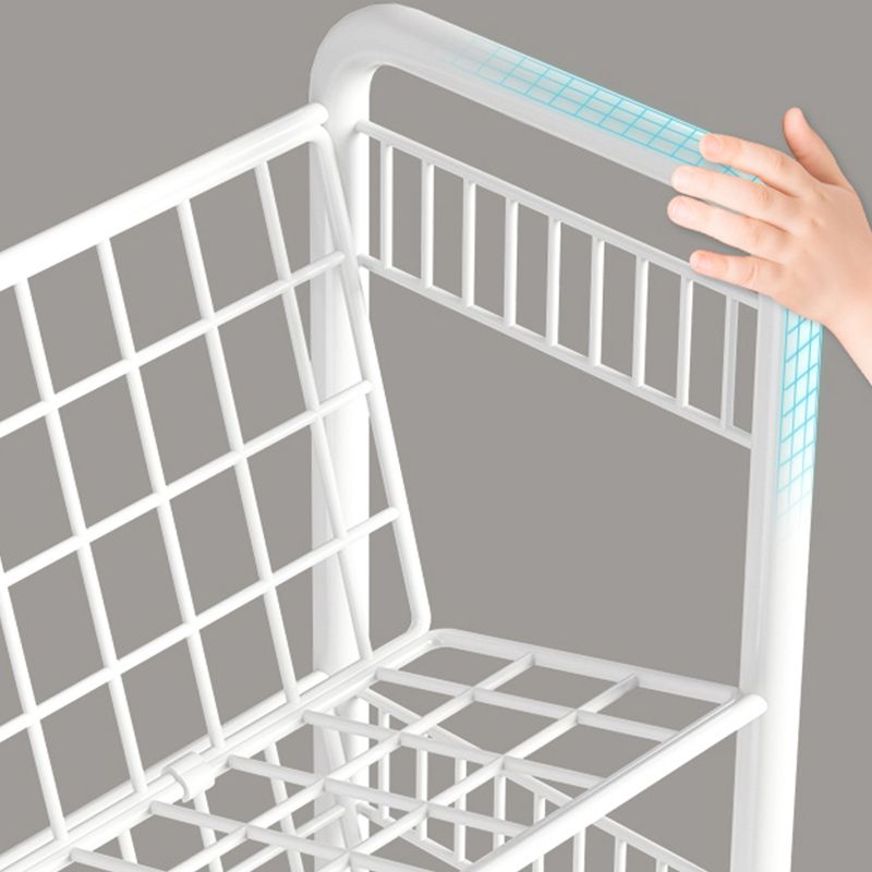 Contemporary Etagere Metal Book Shelf Vertical Shelves Included Shelf Bookcase for Home