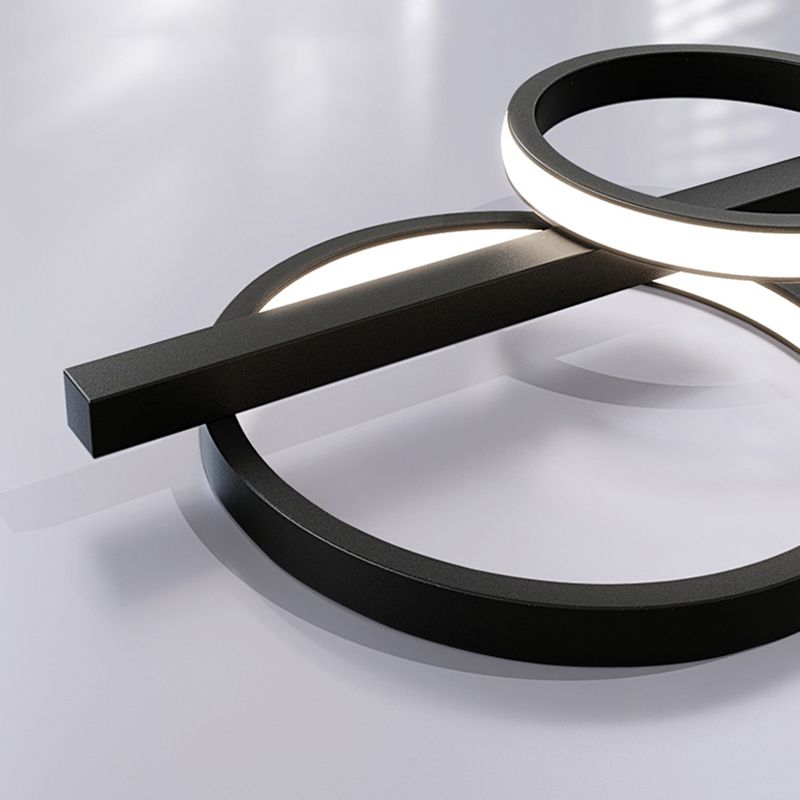 Light Light Modern Pendant Lighting Sphérique Hanging Island Lights avec une teinte en verre transparent