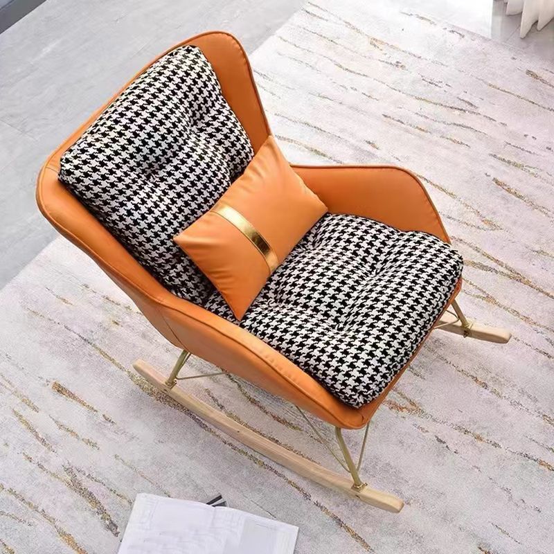 Modern Style Single Rocker Chair Waterproof Home Chair for Living Room