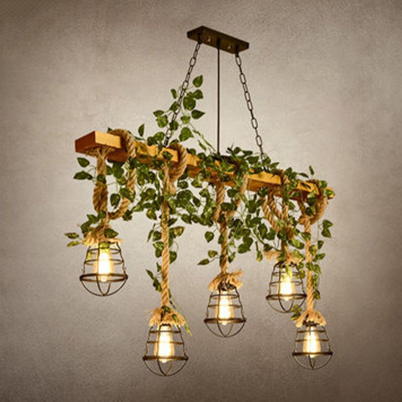 Industrial Round Island Lights Metal Island Chandelier Lights for Bar