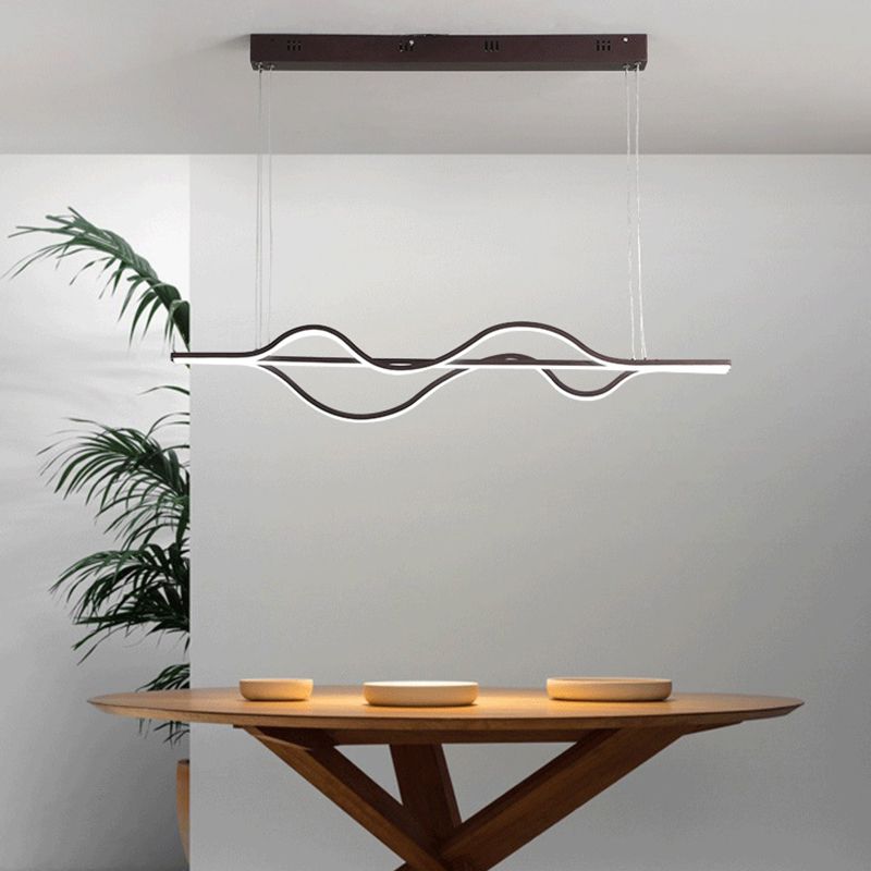 Nórdica Light Light Light Light 3 luces Led Island Colgante para comedor