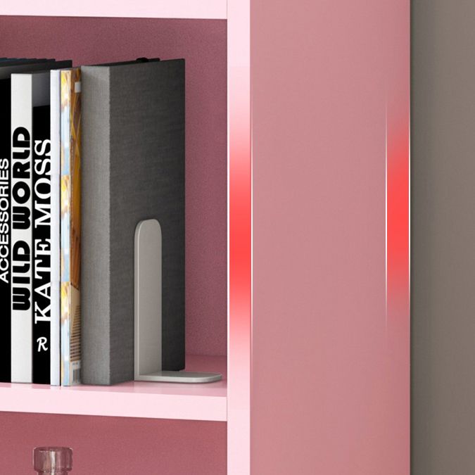 Wood Standard Bookshelf Contemporary Style Bookcase for Living Room