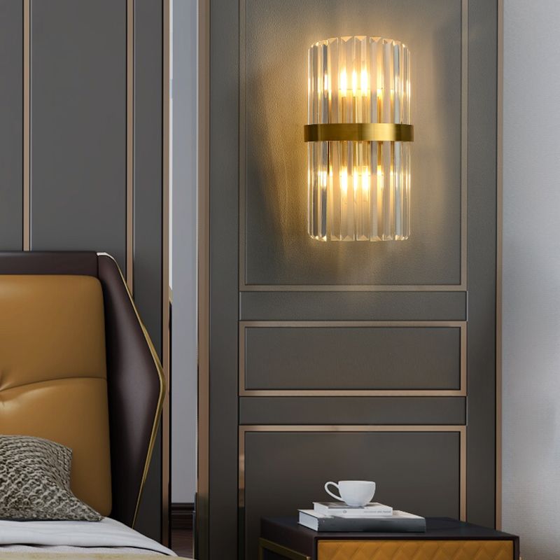 5 estilos para apliques de pared de cristal opcional en oro posmoderno posmoderno.