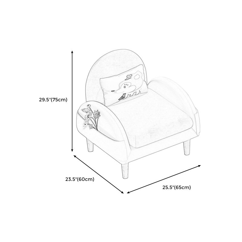 25.6"L x 23.62"W x 29.53"H Modern Faux Leather Tight Back Armchair