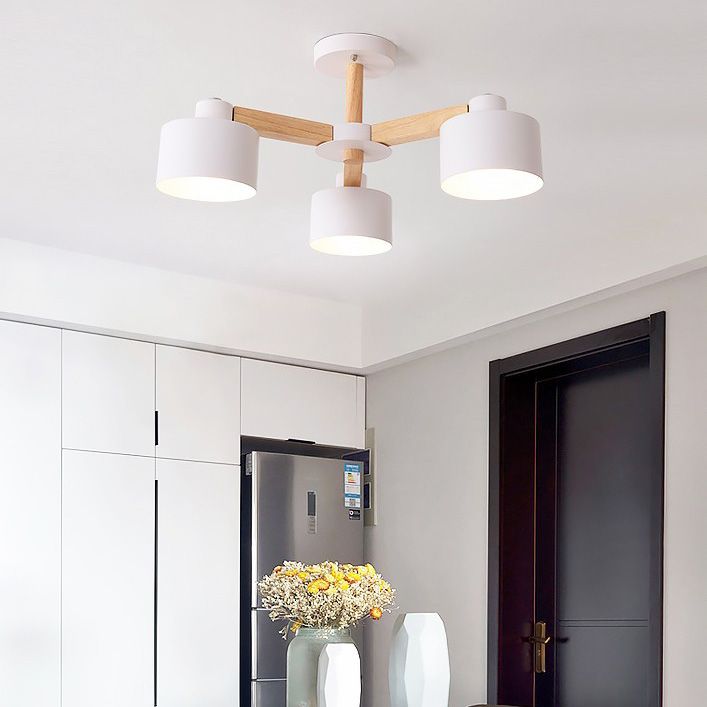 Lampade a sospensione del cilindro in metallo Lampada moderna Multi Lights Suspension Lampada