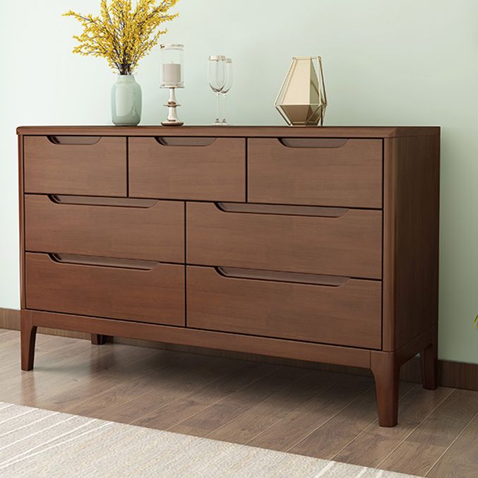 Rubberwood 15.4" D Accent Chest Drawers Included Storage Cabinet
