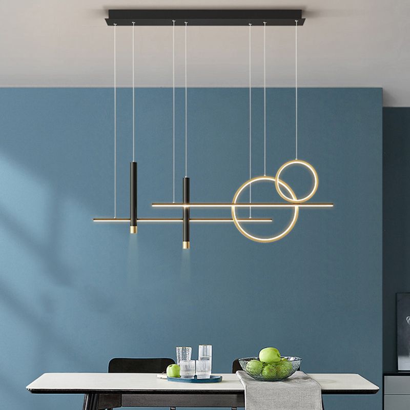 Modern hangend plafondlicht met buslicht voor eetkamer restaurant