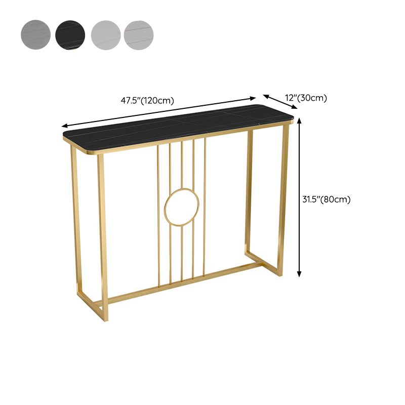 Contemporary Console Accent Table Antique Finish Rectangle Sofa Console Table