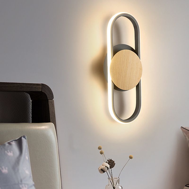 Metal Geometric Indoor Contemporary 1 Light Wall Light Fixture