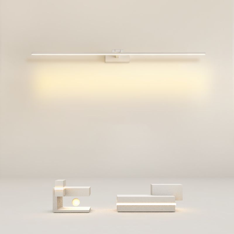 Modern Minimalist Style Linear Wall Mounted Vanity Lights Aluminum 1 Light Vanity Mirror Lights for Bathroom