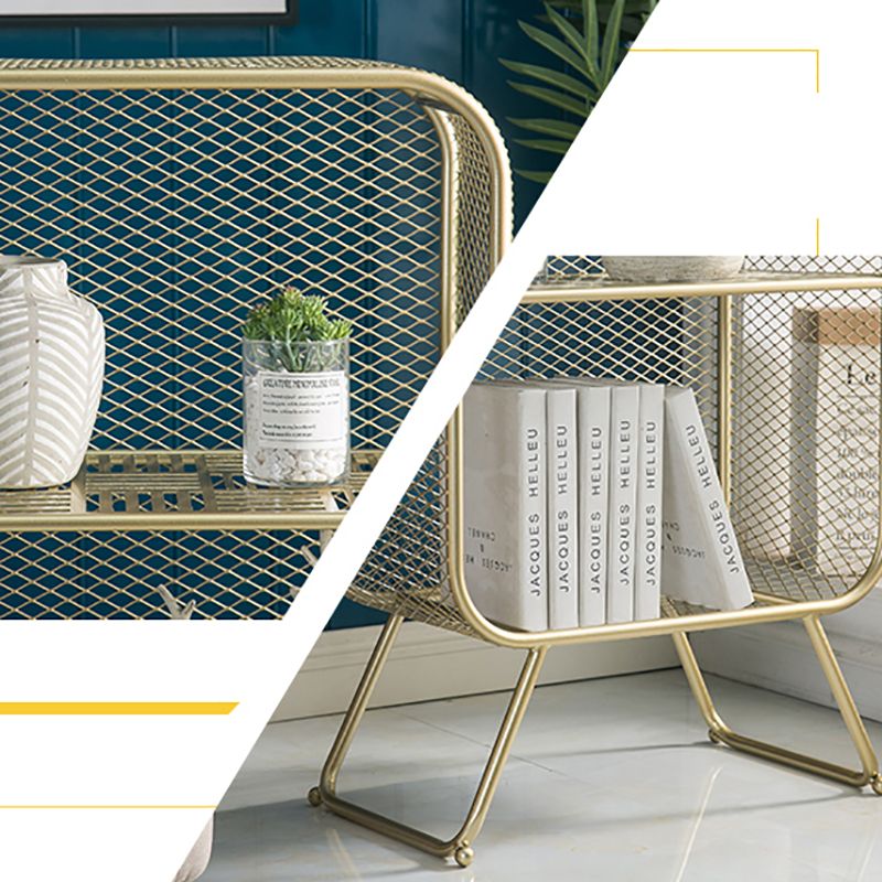 Etagere Closed Back Shelf Bookcase Vertical Metal Book Shelf for Home