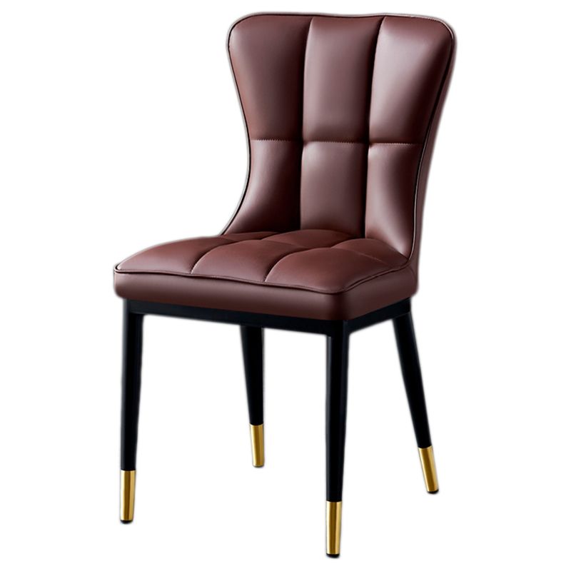 Parsons Dining Room Chair Glam Armless Dining Chairs for Home