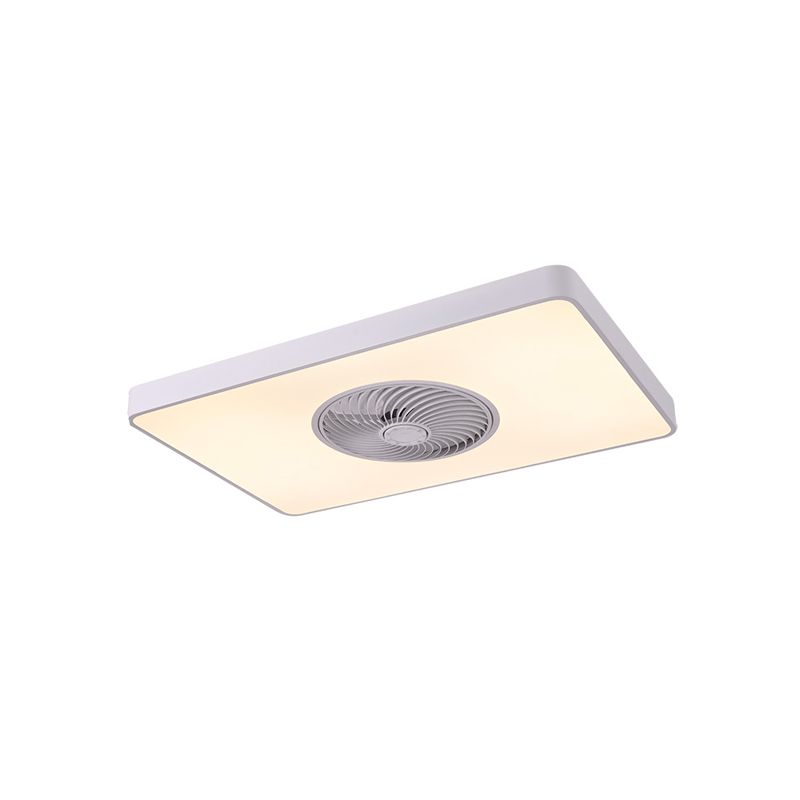 Lumo ventola a LED soggiorno semplice semplice lampada da soffitto a montaggio semifulto con ombra acrilica