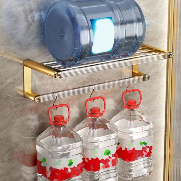 Modern Golden Bathroom Accessory As Individual Or As a Set with Bath Shelf