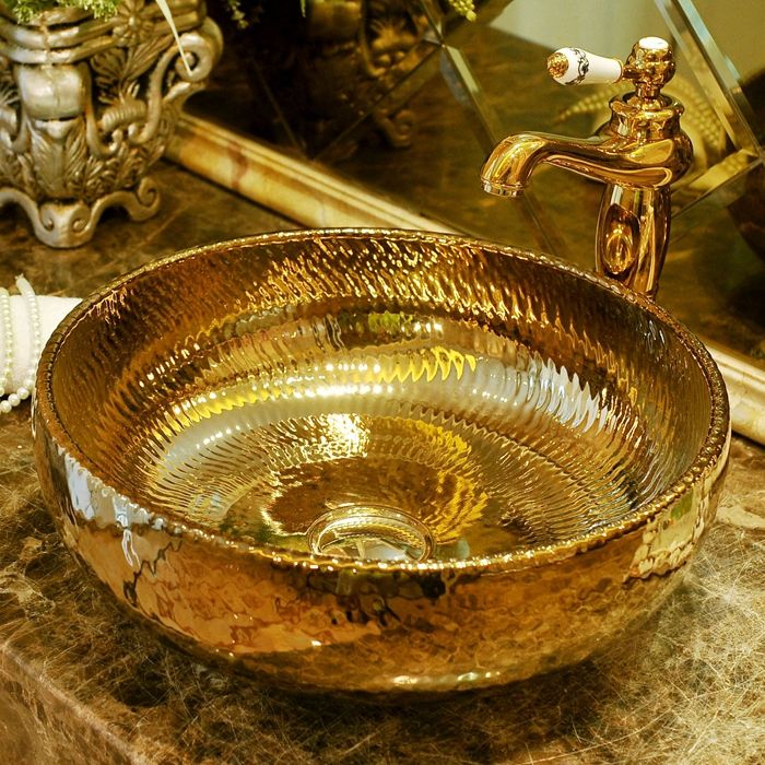 Gold Trough Bathroom Sink Modern Porcelain Trough Bathroom Sink