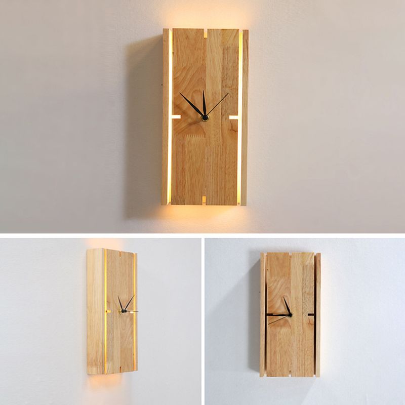 Modern Clock Wall Lighting Study Study Study Study Light Funce in beige