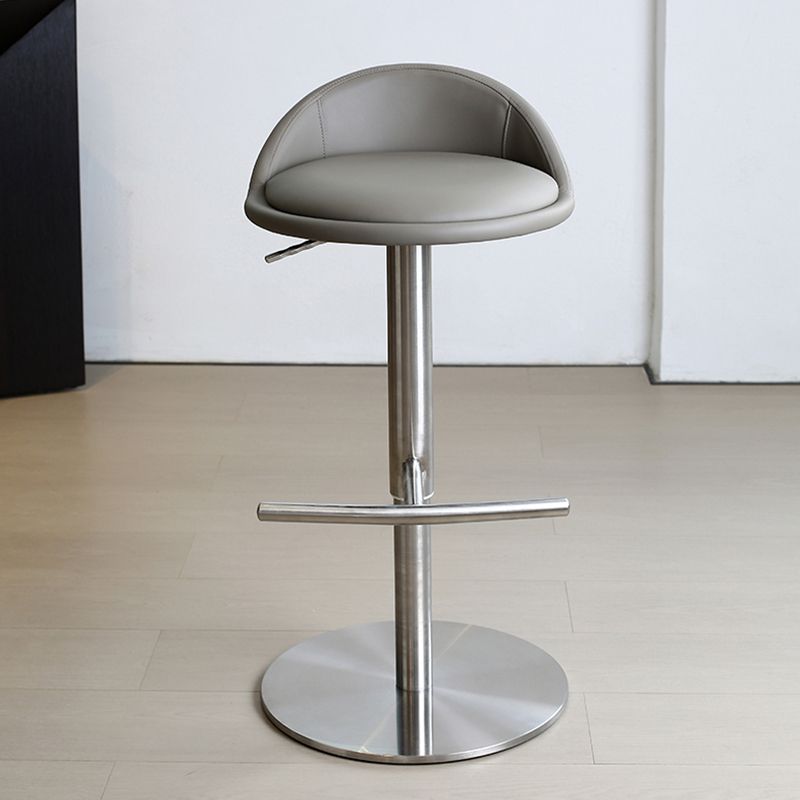 Adjustable Height Bar Stool Contemporary Dining Stool with Footrest