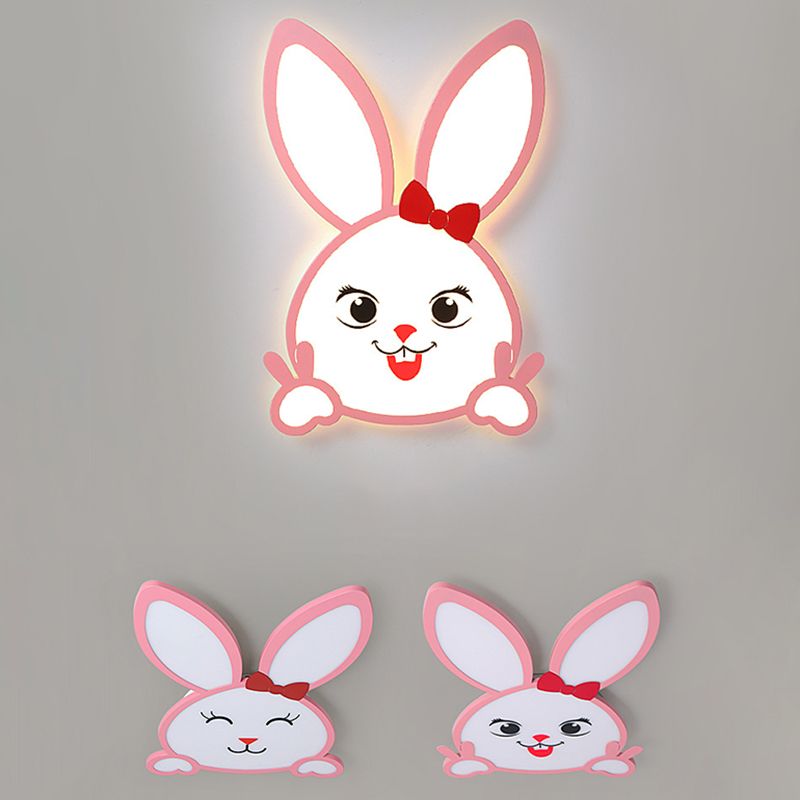 Animal Flushmount Lights Cartoon Acrylic Ceiling Mounted Fixture for Bedroom