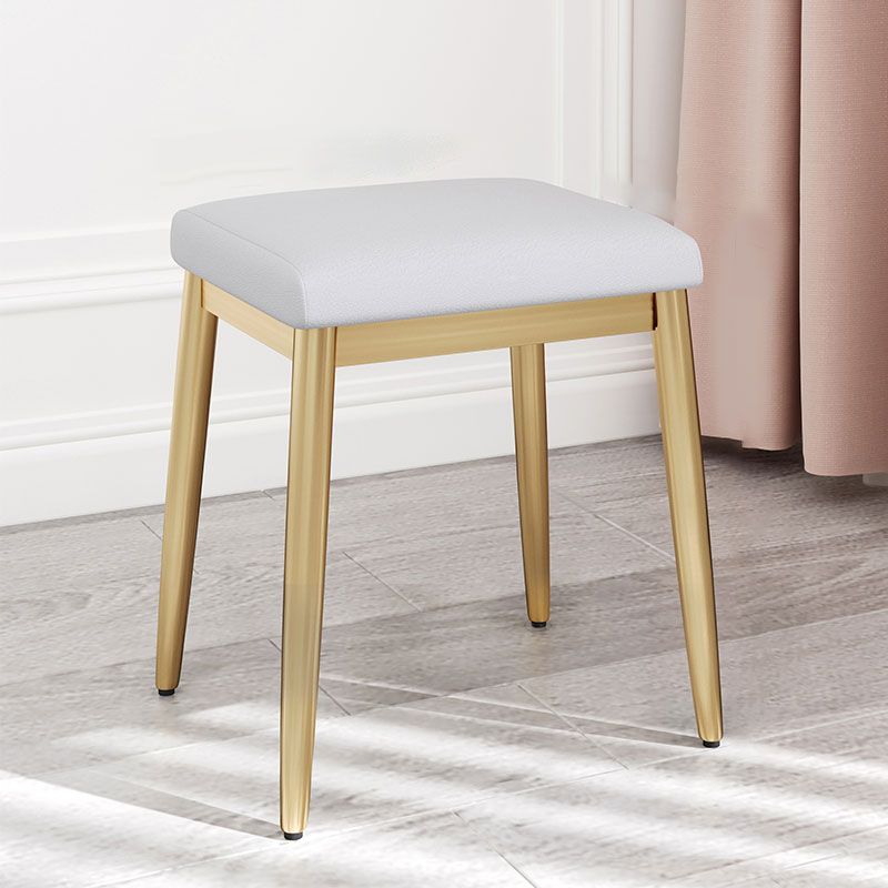 Modern Grey Standard Leather Solid Color Rectangle Indoor Standard