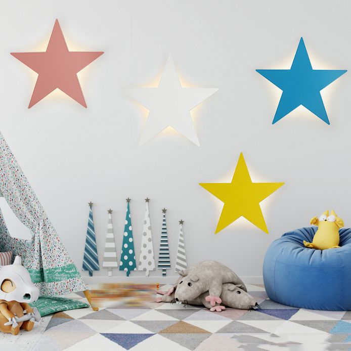 Modern Style Geometric Sconce Light Fixture Metal 1 Light Wall Lighting Ideas