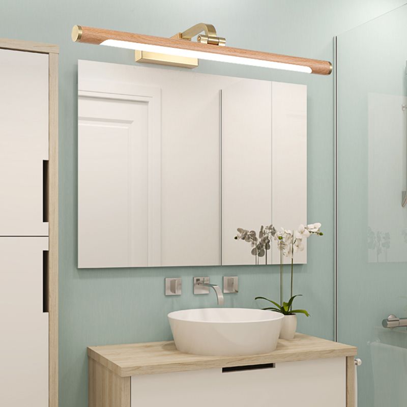 Horizontale Metallwandbeleuchtung Moderne LED -Holzwandhalterung Leuchte Leuchte Leuchte