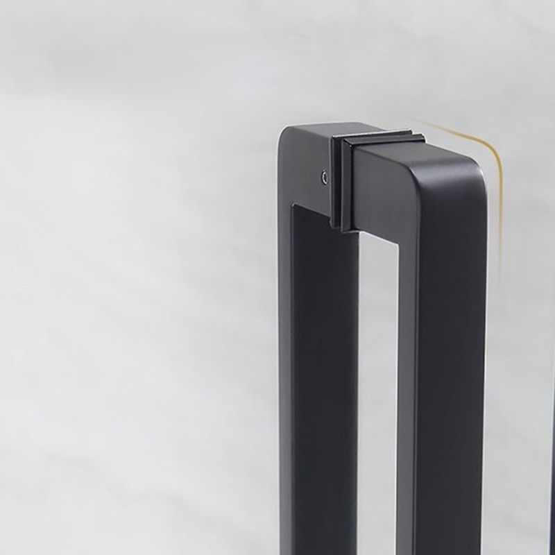 Tempered Frame Shower Doors Black Transparent Shower Bath Door