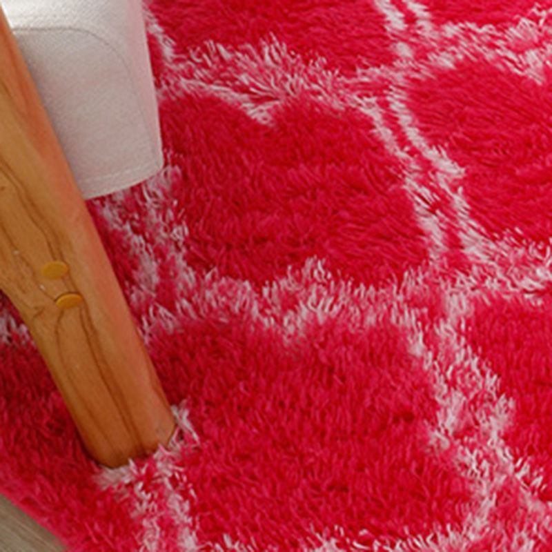 Tapis imprimé couleur contrastée noir et blanc, en Polyester, décontracté, lavable, pour la décoration de la maison