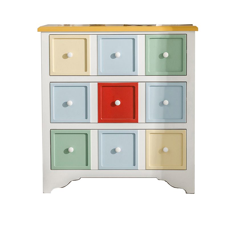 Contemporary 3/4 Drawers Wooden Chest, Rectangle Accent Chest