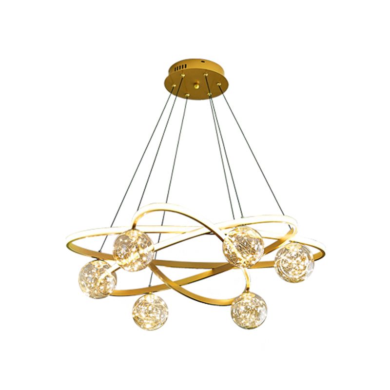 Light Luxury Nordic Style LED Hanging Pendant Light for Living Room Bedroom Dining Room