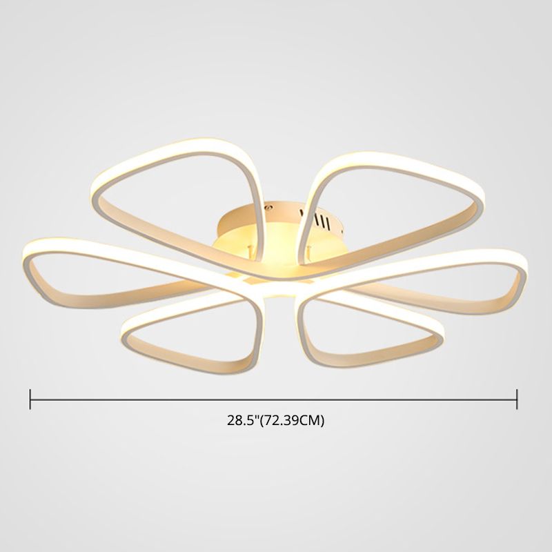 Petal Living Room Ceiling Flush Mount Light Metal LED Simple Ceiling Mounted Light