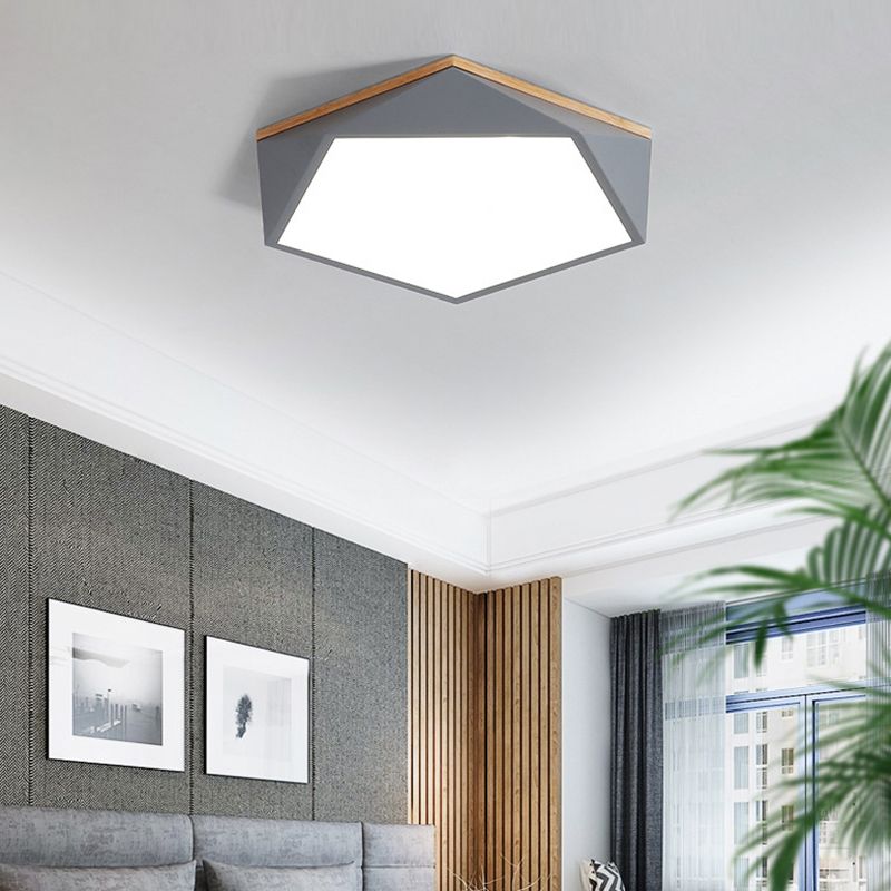 Vijfhoek slaapkamer plafond inbouwlamp Metaal minimalistisch inbouw led-licht