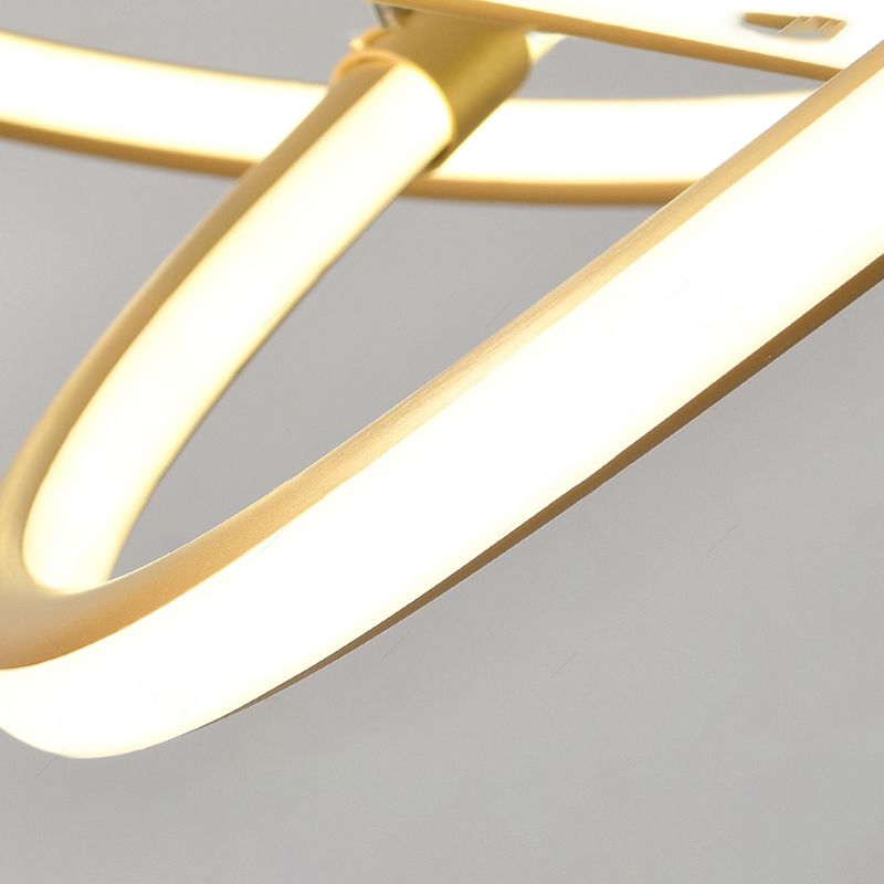 2 kleur optioneel moderne kroonluchter gedraaid kroonluchter voor slaapkamer in de woonkamer