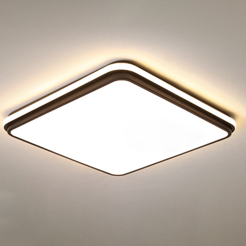 Acrylic 1-Light Flush Ceiling Light Fixture Geometrical Modern Style Flush Mount Lighting