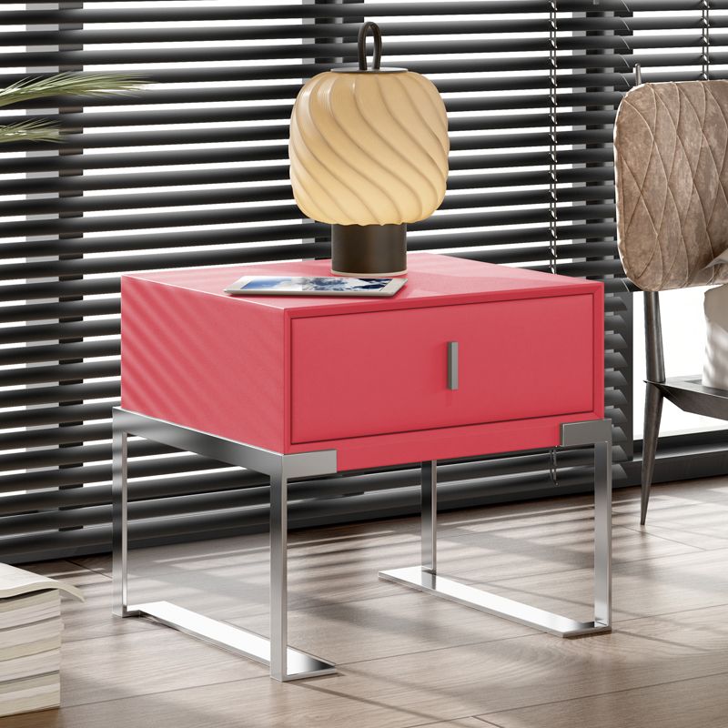 Modernism Drawer Storage Night Table Wood Bed Nightstand with Drawer