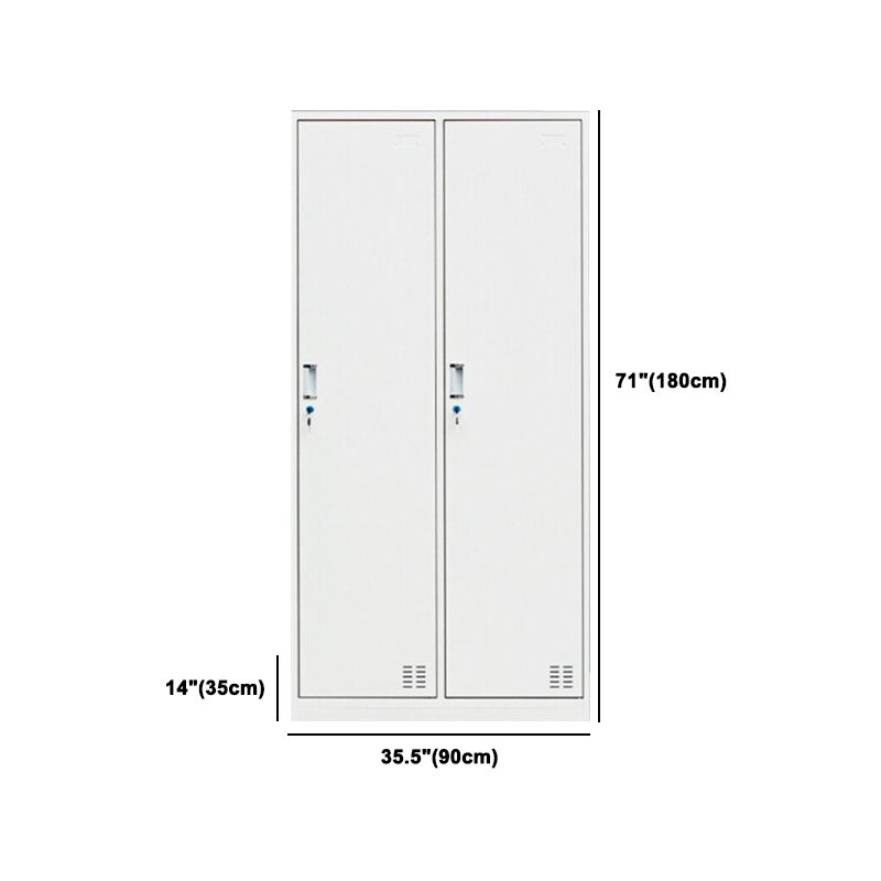 Contemporary Style Wardrobe White Metal Wardrobe Closet for Home