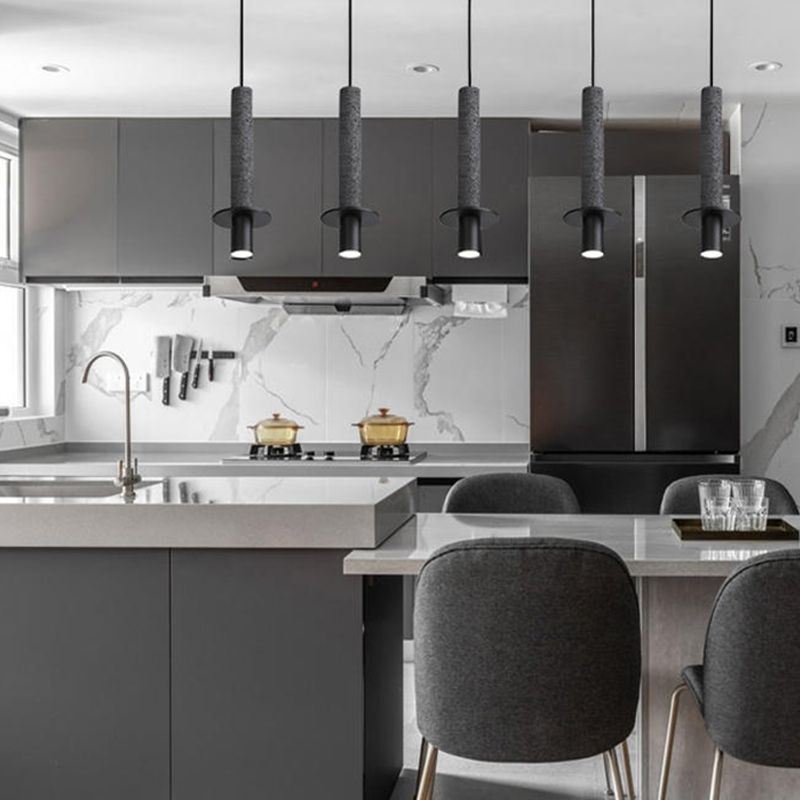 Stone Unique Shade Hanging Lights Modern Style 1 Light suspendu Mount Mount pour chambre à coucher