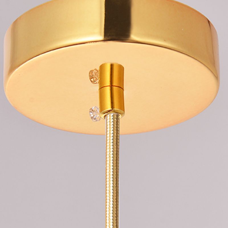 Glass Spherical Shape Pendant Lighting Modern Style 1 Light Hanging Lamp for Living Room