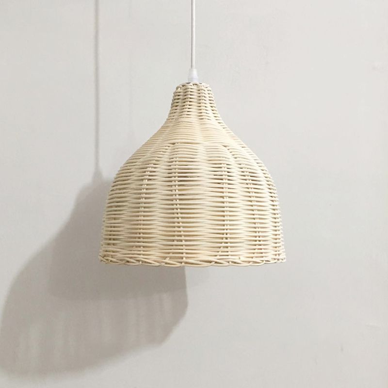 Bell Anhänger Leuchte Asia Rattan Hängende Anhänger Lichter für das Restaurant