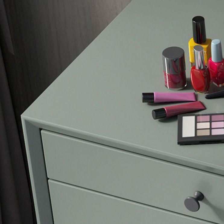 Modern 233.46" Height 3-Drawer Table Top Makeup Vanity for Bedroom