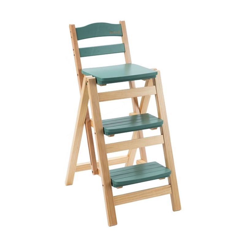 Nordic Indoor Minimalism Armless Wood Barstool Folding Single Counter Stool