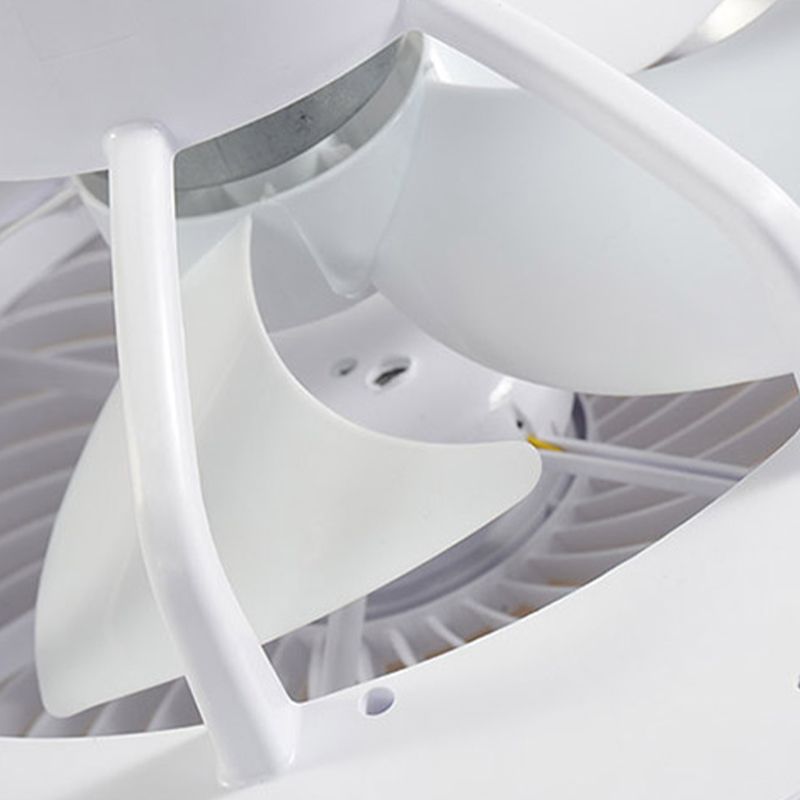 Drum Metallic LED Affermazione del ventilatore a soffitto Funzione semi -filo moderna Light per sala da pranzo