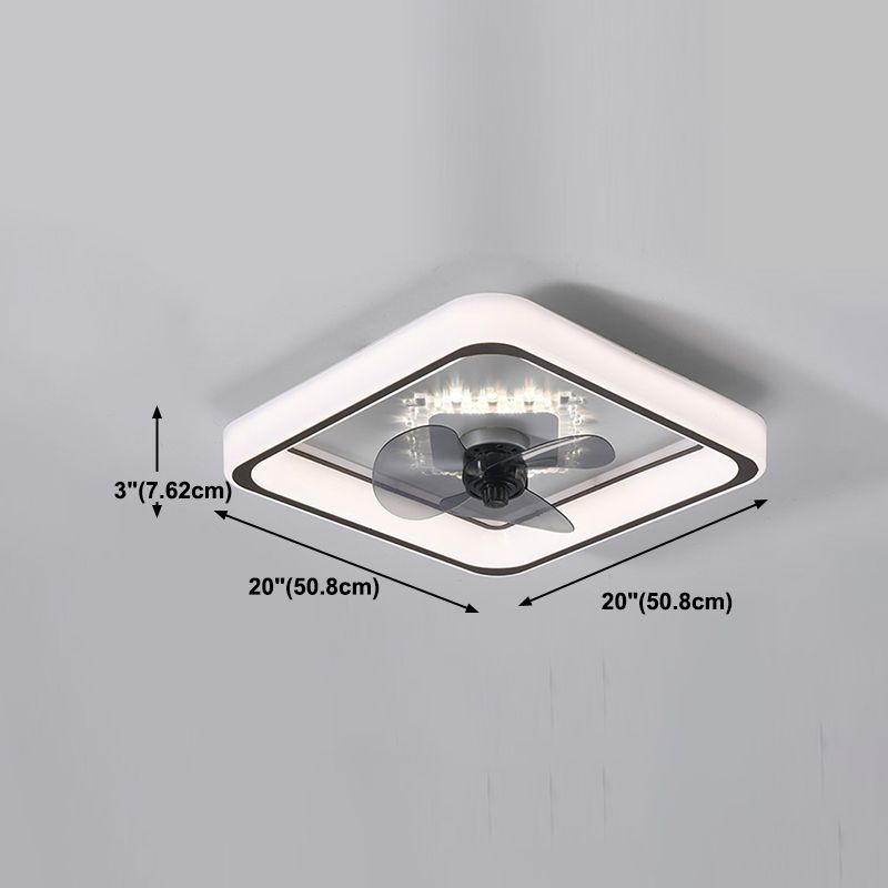 Iluminación de ventilador de techo de estilo moderno iluminación de ventilador de techo múltiple de metal para restaurante