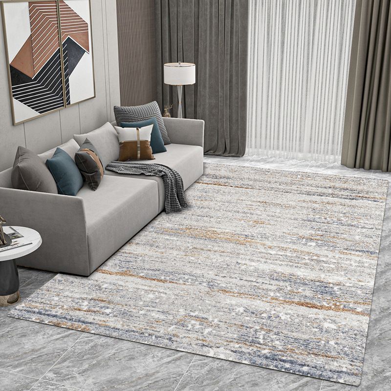 Brown Modern Carpet Polyester Geometry Carpet Washable Carpet for Home Decor